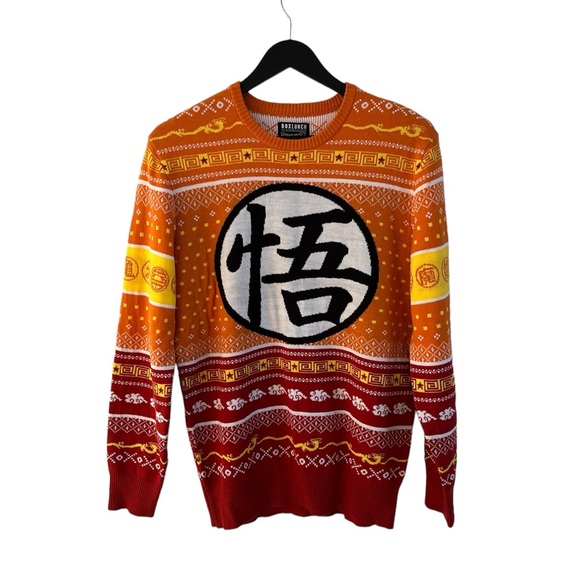 lunch box Other - Dragon Ball Z Sweater Mens Ugly Christmas Size M Orange Red